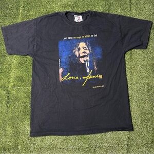Vtg Janis Joplin graphic shirt medium